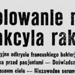 Uwaga, uwaga! Lek na raka wynaleziony! Uwaga, uwaga! Lek na raka wynaleziony!