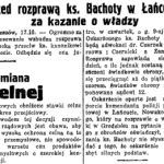 "Nowiny codzienne" donoszą o procesie w numerze z 18 października 1933.