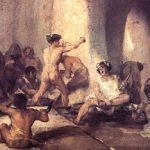 Francisco Goya "Casa de locos" (po naszemu, jak łatwo się domyślić: dom wariatów)