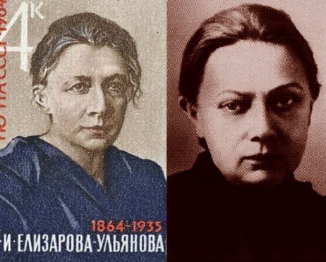 Kobiety Lenina: siostra i żona. Jakoś tak dziwnie do siebie podobne...