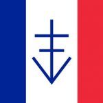 Trójkolorowa flaga z krzyżem lotaryńskim stanowiła symbol Wolnej Republiki Vercors