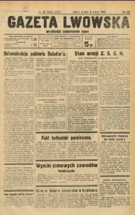 Artykuł powstał w oparciu o materiały publikowane przez "Gazetę Lwowską" w lutym 1934 roku.