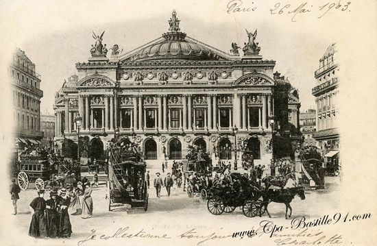 Gmach paryskiej opery. Całkiem okazały, no ale budowa Poczty Głównej w Gdyni była znacznie droższa. Cóż, widać Francuzi nie mieli swojego inż. Ruszczewskiego.