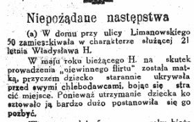 Wyrywek z artykułu o Władysławie H. opublikowanego przez łódzki "Prąd".