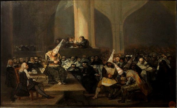 "Trybunał inkwizycji", obraz Francisco de Goyi.