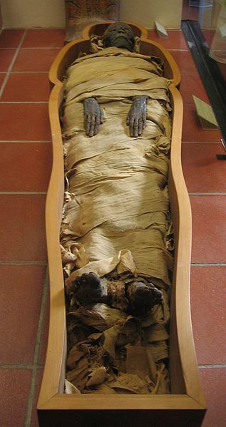 Mumia ze zbiorów Muzeum Watykańskiego (fot. Sherurcij). 